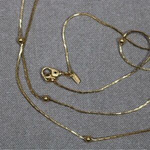 vintage costume jewelry gold tone Monet necklace